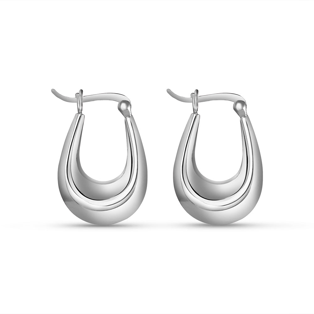 Samriddhi 925 Sterling Silver Hoop Earrings