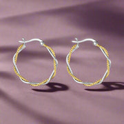silver earrings