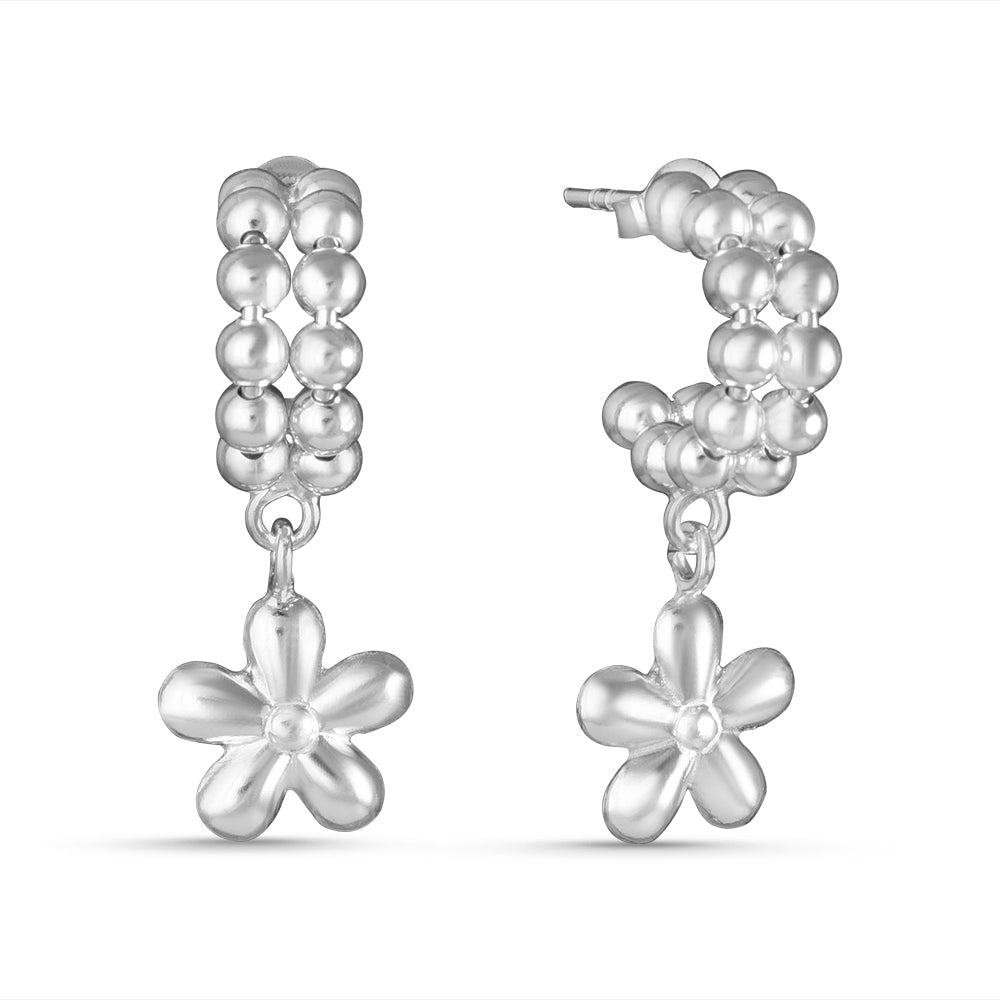 Camellia 925 Sterling Silver Earrings