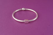 Sterling Plain Silver Bracelet Openable (Free Size)