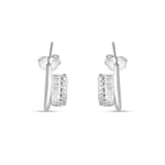 Load image into Gallery viewer, Mridali 925 Pure Sterling Silver Rhodium-Plated Earrings
