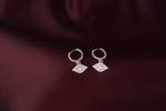 Load image into Gallery viewer, 925 Pure Sterling Silver Rhodium-Plated Contemporary Evil Eye Earring
