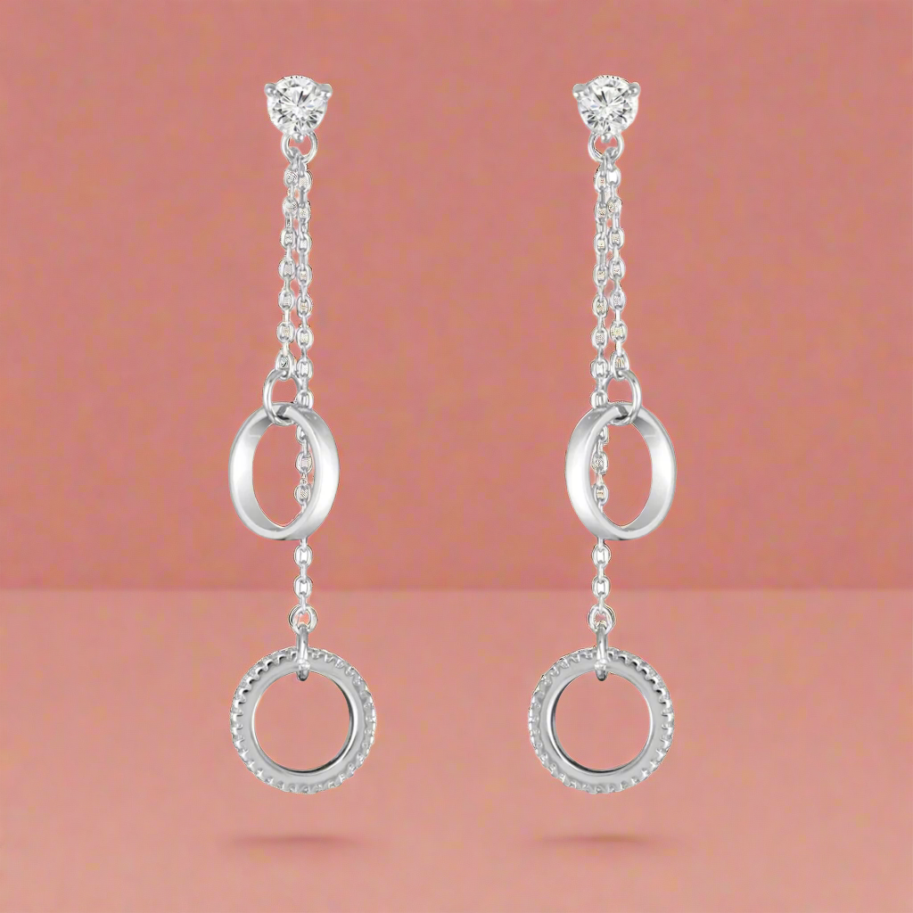 silver earrings