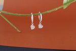 Load image into Gallery viewer, Heart Shape Hoop Earrings 925 Sterling Silver
