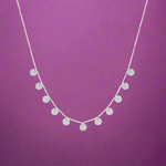 Load image into Gallery viewer, 925 Sterling Silver Disc Necklace
