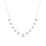925 Sterling Silver Disc Necklace