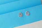 Load image into Gallery viewer, Priyam 925 Sterling Silver Rhodium-Plated Silver Cubic Zirconia Classic Studs Earrings
