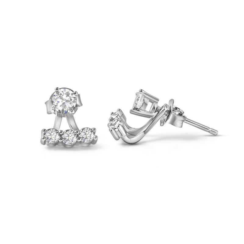 Enchanting Jacket 925 Silver Earring