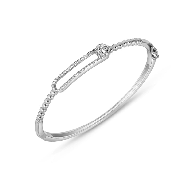 Ornate 925 Silver Bangle