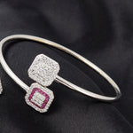 Load image into Gallery viewer, Dual Element 925 Silver Bracelet TBR-771
