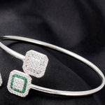 Load image into Gallery viewer, Dual Element 925 Silver Bracelet TBR-771
