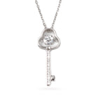 Load image into Gallery viewer, Dancing Diamond Solitaire 925 Silver Pendant Chain
