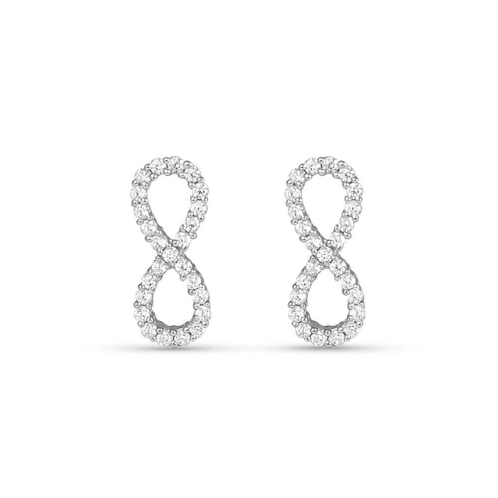 Infinity 925 Silver Earrings