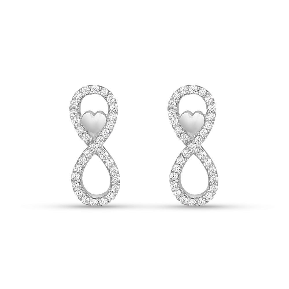 Infinite Love 925 Silver Earrings