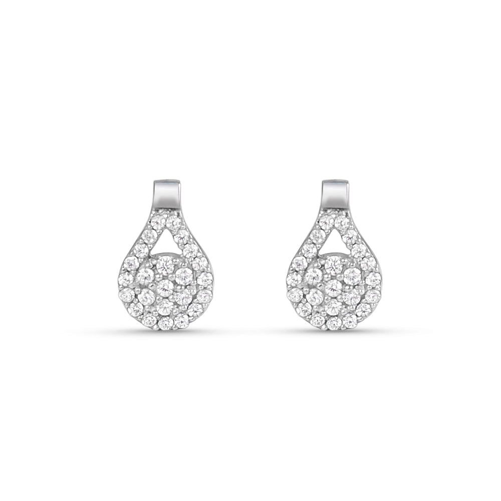 Margaret Flower 925 Silver Earrings