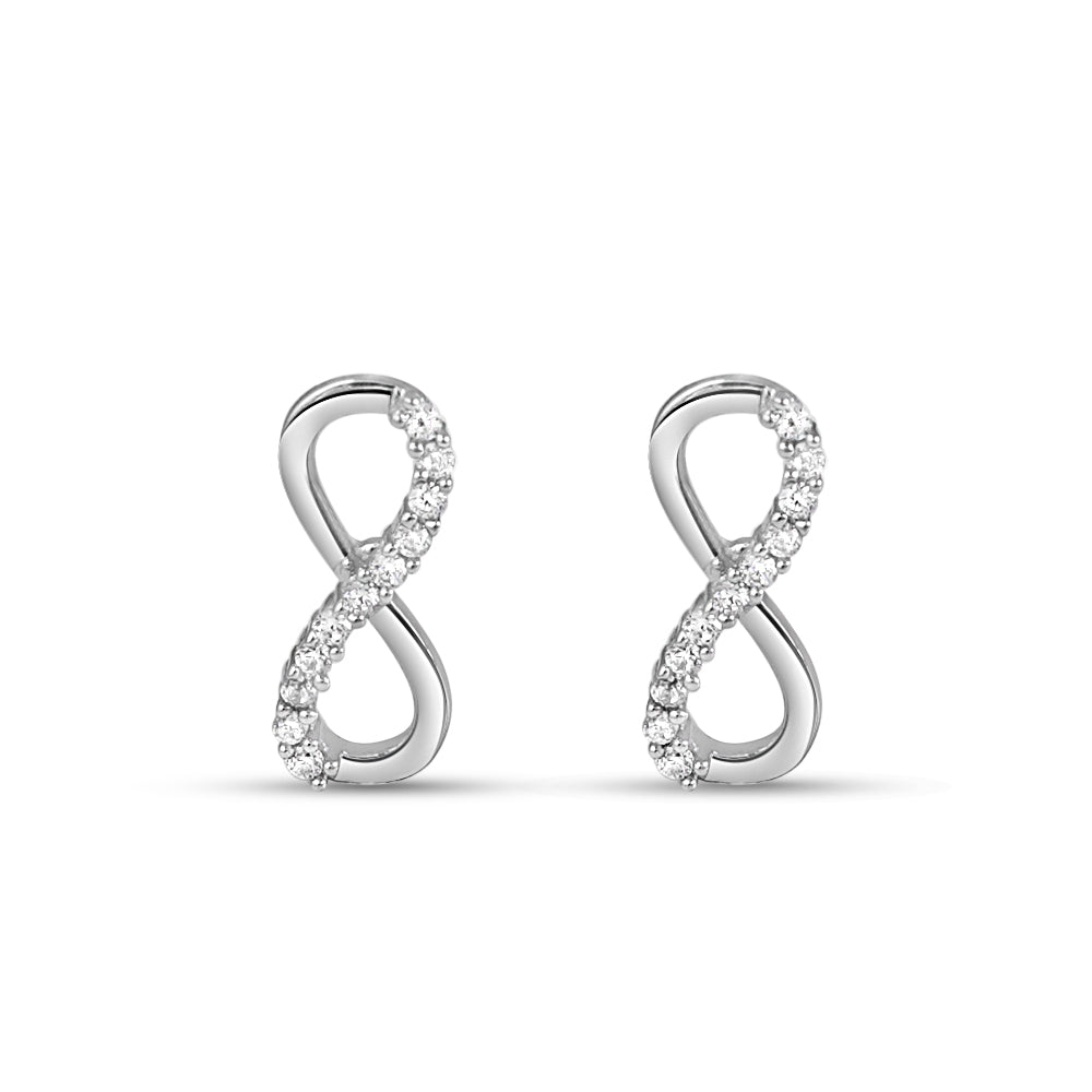 Infinity 925 Silver Earrings