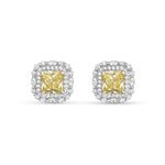Load image into Gallery viewer, Shubham Solitaire Color Halo 925 Silver Earrings
