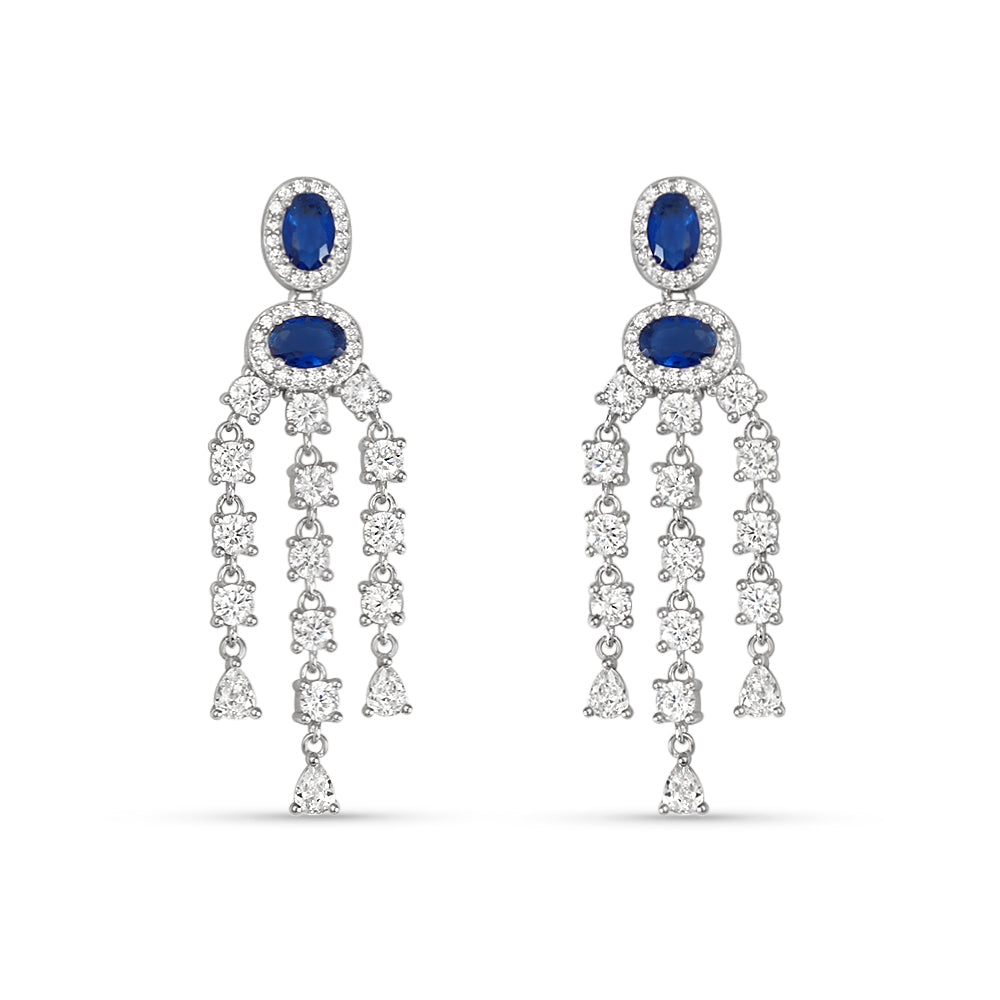 Nightingale Chandeliers 925 Silver Earrings