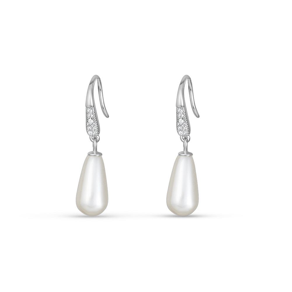 Pearl Danglers 925 Silver Earrings