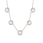 Load image into Gallery viewer, Peach Pearlwinkle 925 Necklace with Adjustable Length
