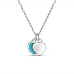 Load image into Gallery viewer, Twin Heart 925 Silver Necklace

