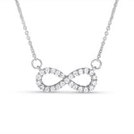 Load image into Gallery viewer, Infinite Love  925 Silver Necklace with Adjustable Length
