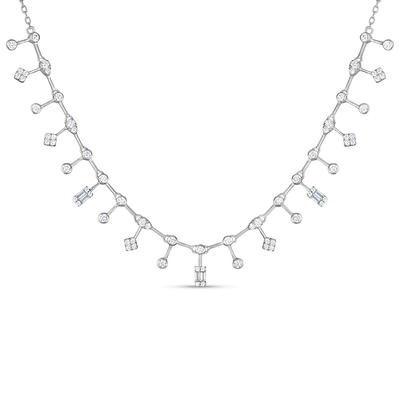 Celestial Diamond 925 Necklace with Adjustable Length