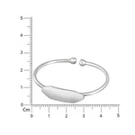 Load image into Gallery viewer, Silver bracelet with a measurement scale on a white background
