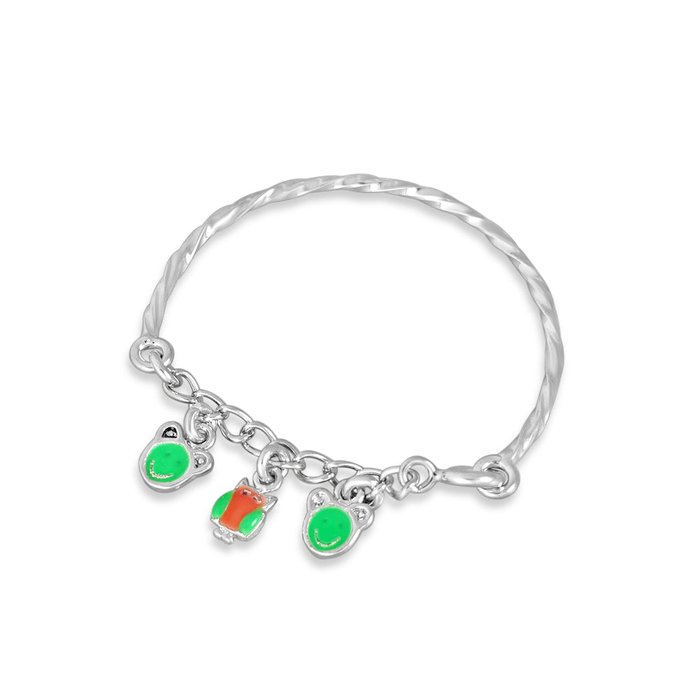 One Pair Bloom Kids 925 Silver Bracelet (For: Newborn to 3 Years)