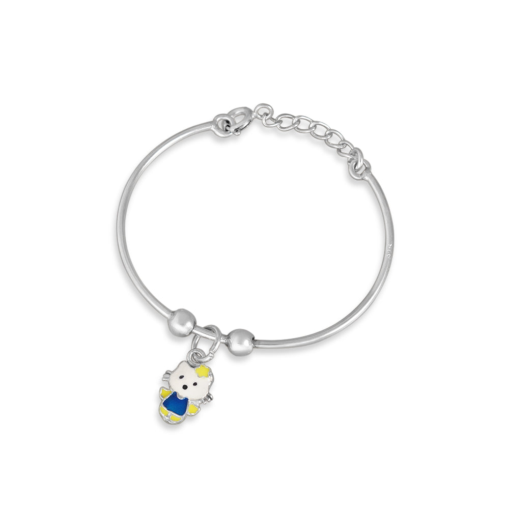 One Pair Bloom Kids 925 Silver Bracelet (Age group: Newborn to 3 years)