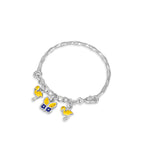 Load image into Gallery viewer, One Pair Bloom Kids 925 Silver Bracelet (For : Newborns to 3 years)
