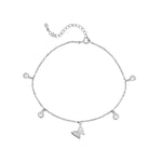 Load image into Gallery viewer, Madhuban  Butterfly 925 Sterling Silver Anklets with Adjustable Length
