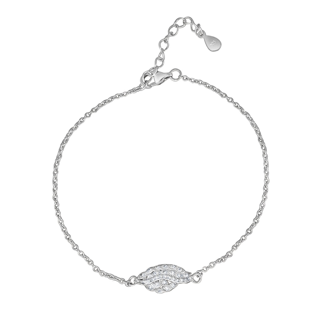 Princesessa 925 Sterling Silver Bracelet with Adjustable Length
