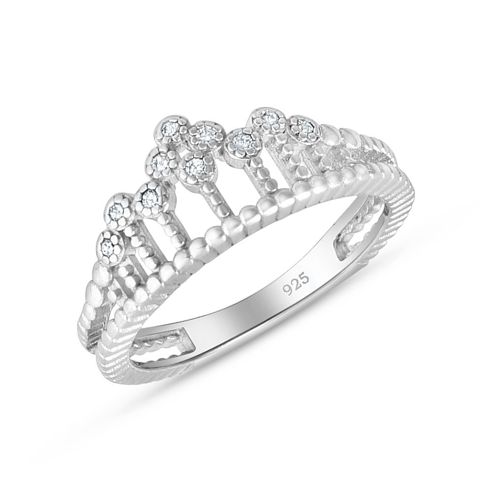 Queens Crown 925 Sterling Silver Ring