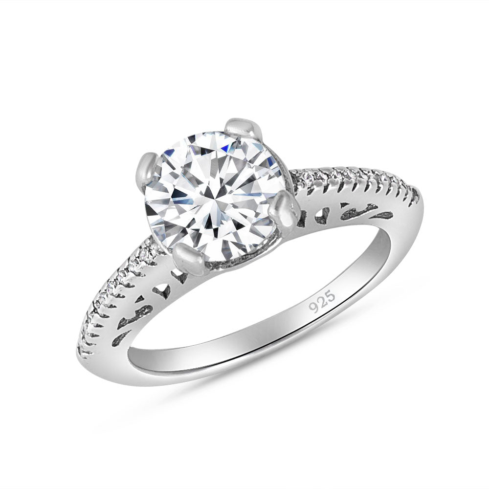 Shubham 925 Sterling Silver Solitaire Ring