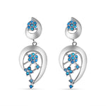Load image into Gallery viewer, Mogra Firoza 925 Sterling Silver Earings
