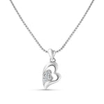 Load image into Gallery viewer, Yuva Heart 925 Silver Pendant with Chain
