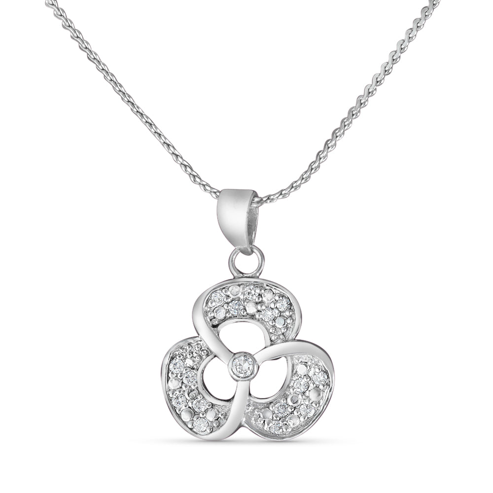 Yuva Mrignaini Uni Sterling Silver Pendant with chain (Chain Length 18 inches)