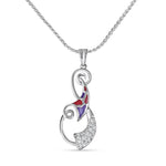 Load image into Gallery viewer, Kaleidoscope Uni 925 Sterling Silver Pendant with chain (Chain length 18 inches)
