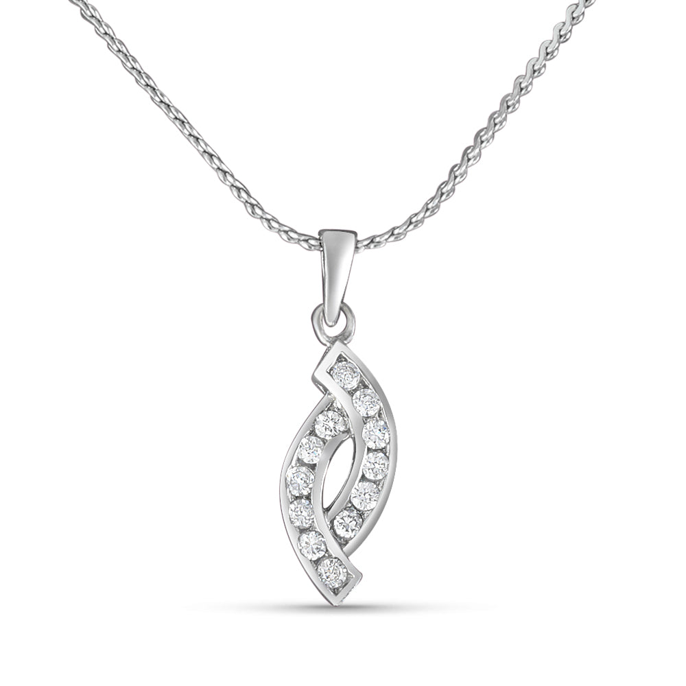 Mrignaini Uni 925 Sterling Silver Pendant with chain  (Chain length 18 inches)