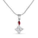 Load image into Gallery viewer, Yuva Mrignaini Sterling Silver Pendant with chain (Chain Length 18 inches)
