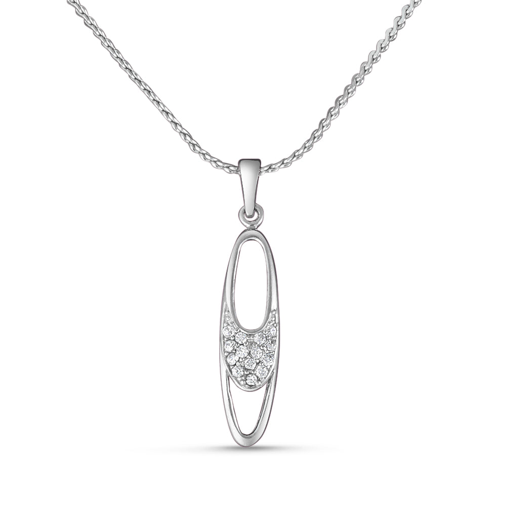 Yuva Bub Sterling Silver Pendant with chain (Chain Length 18 inches)