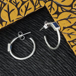 Load image into Gallery viewer, Mohini Blue Bali 925 Sterling Silver Earrings
