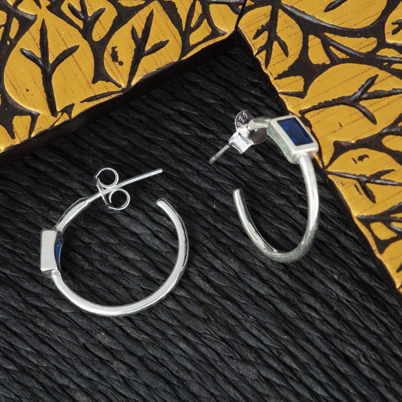Mohini Blue Bali 925 Sterling Silver Earrings
