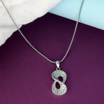 Load image into Gallery viewer, Yuva 8 Sterling Silver Pendant with chain (Chain Length 18 inches)
