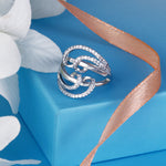 Load image into Gallery viewer, Smriti Swirl 925 Sterling Silver Ring
