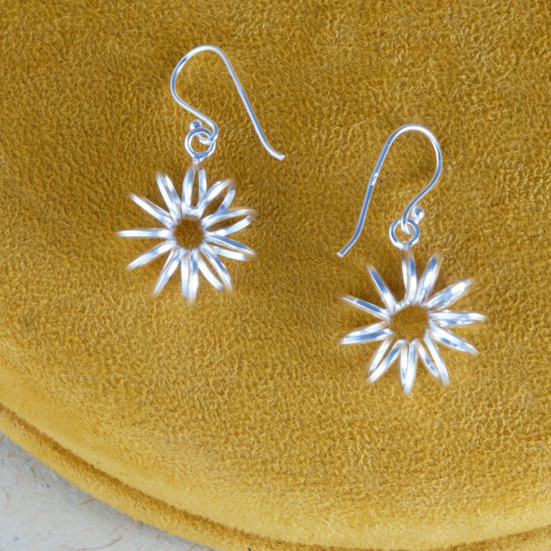 Blossom Link 925 Sterling Silver Earrings