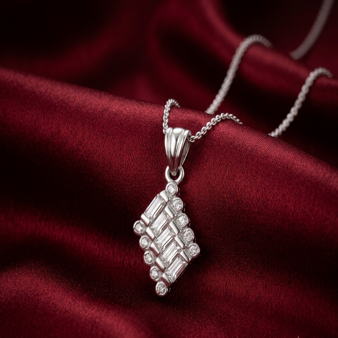 Yuva Mahogany Sterling Silver Pendant with chain (Chain Length 16 inches)