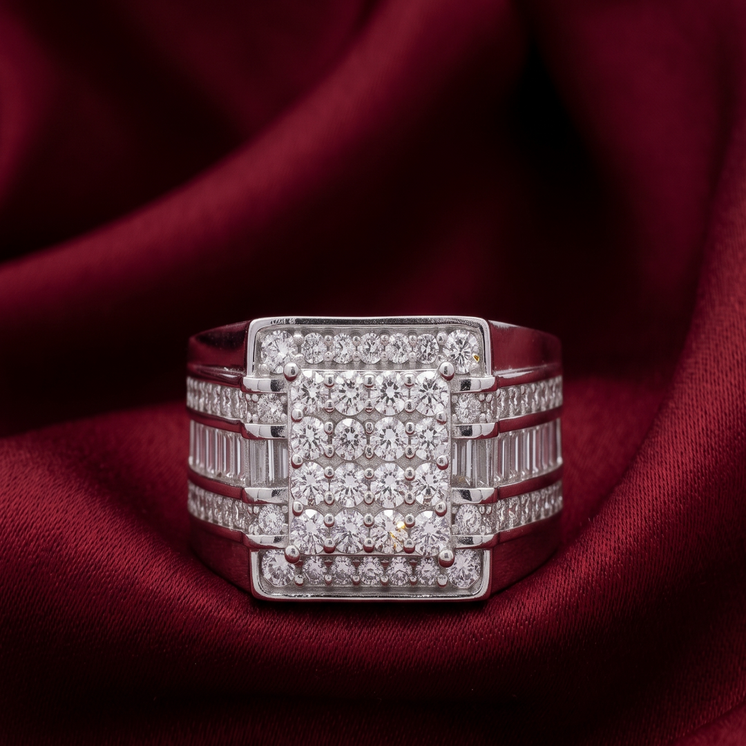 Luxury 925 Sterling Silver Men’s Ring – Premium Statement Ring