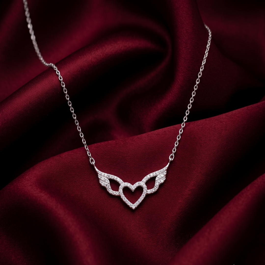 Wings of Love 925 Silver Pendant Chain